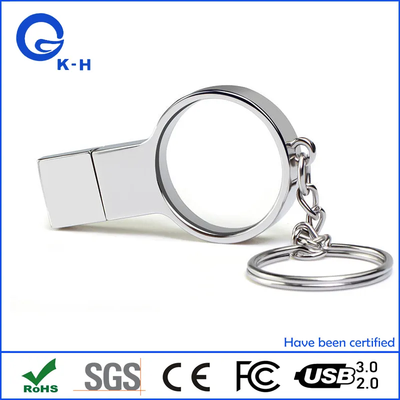 Circular Crystal USB 2.0 3.0 Flash Disk Round 8GB 16GB