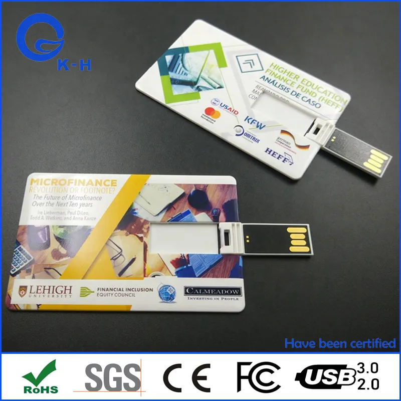 Classic Credit Card Flash Memory USB 2.0 3.0 16GB for Gift