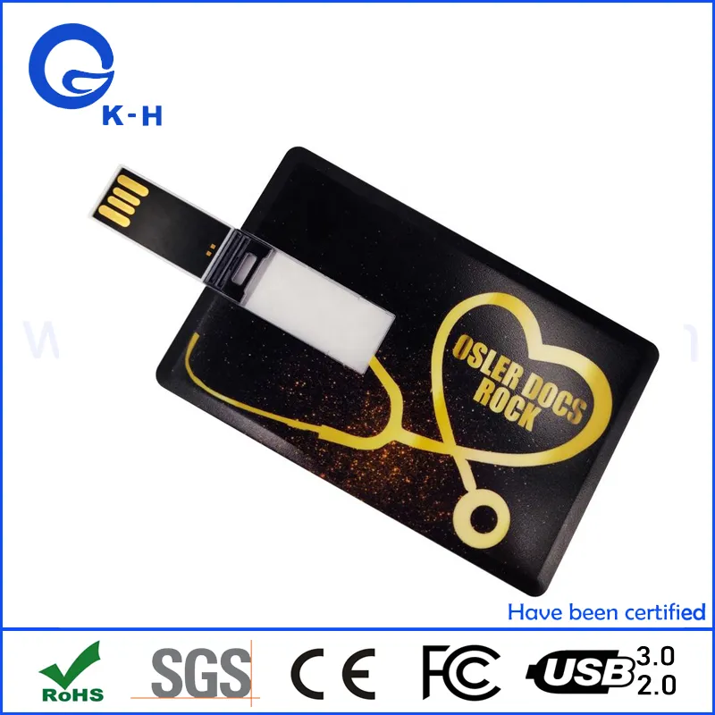 Classic Credit Card Flash Memory USB 2.0 3.0 16GB for Gift