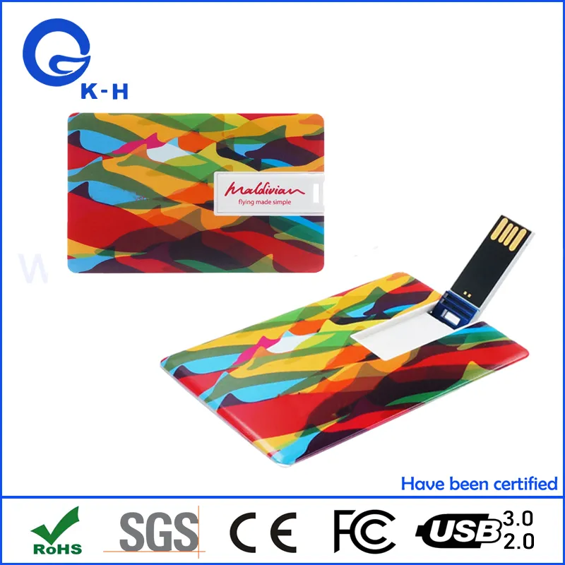 Credit Card USB Flash Memory 16GB Pen Drive for 2.0 U Disk