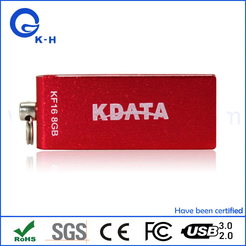 Custom Logo Metal USB Flash Memory Drive Mini Swivel Pendrive