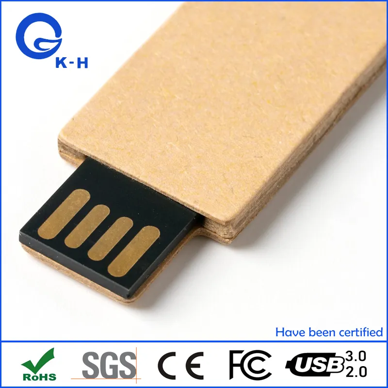 Degradable Eco-Friendly Recycled Paper USB 2.0 3.0 Flash Storage