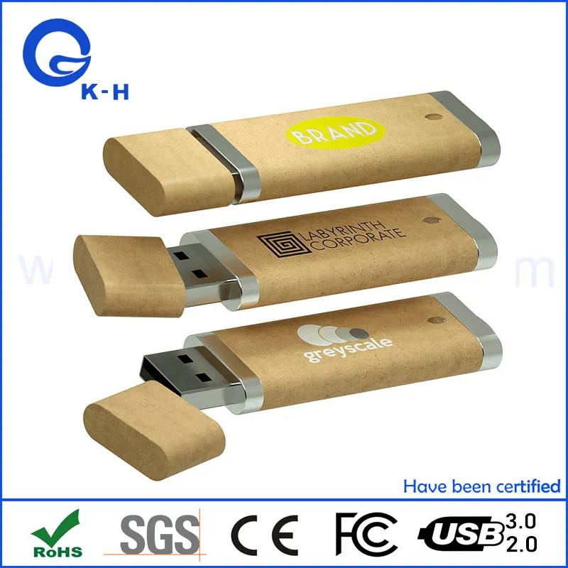 Eco-Friendly Paper U Disk 512MB 2GB 4GB USB Flash Drive