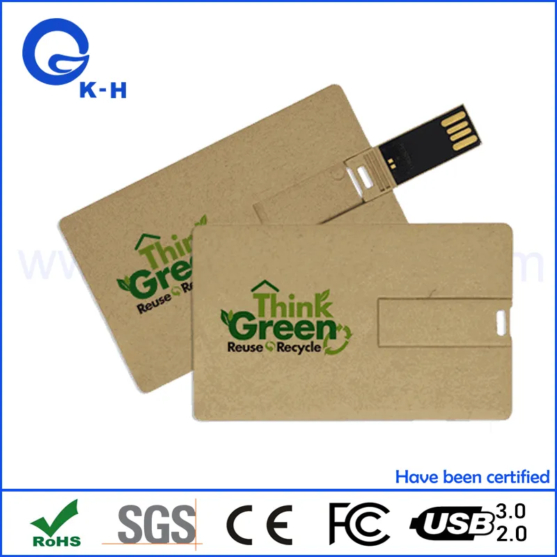 Eco Friendly 128MB Custom USB Business Card Flash Memory Disk