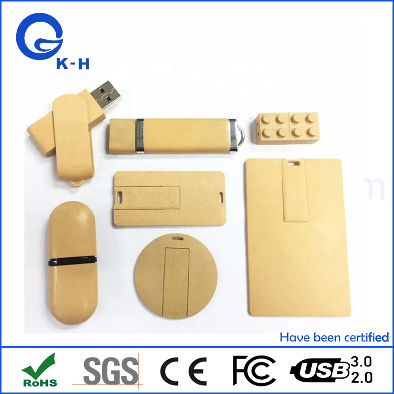 Eco Friendly USB Flash Driver Recycle Wooden Memory Stick 16GB