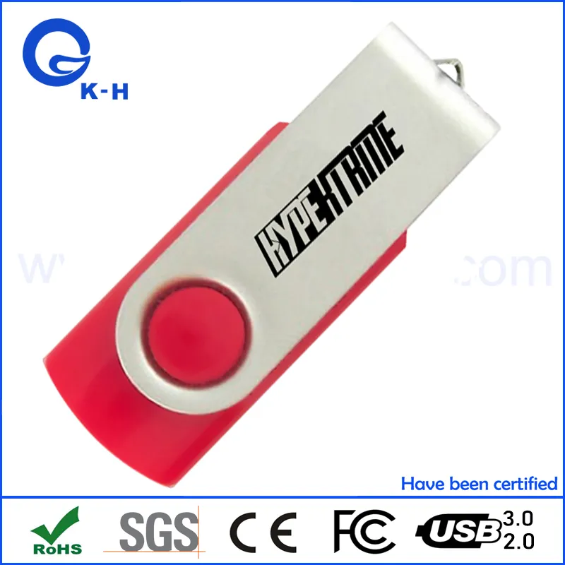 Engraved Logo Metal Twist USB 2.0 3.0 U Flash Disk