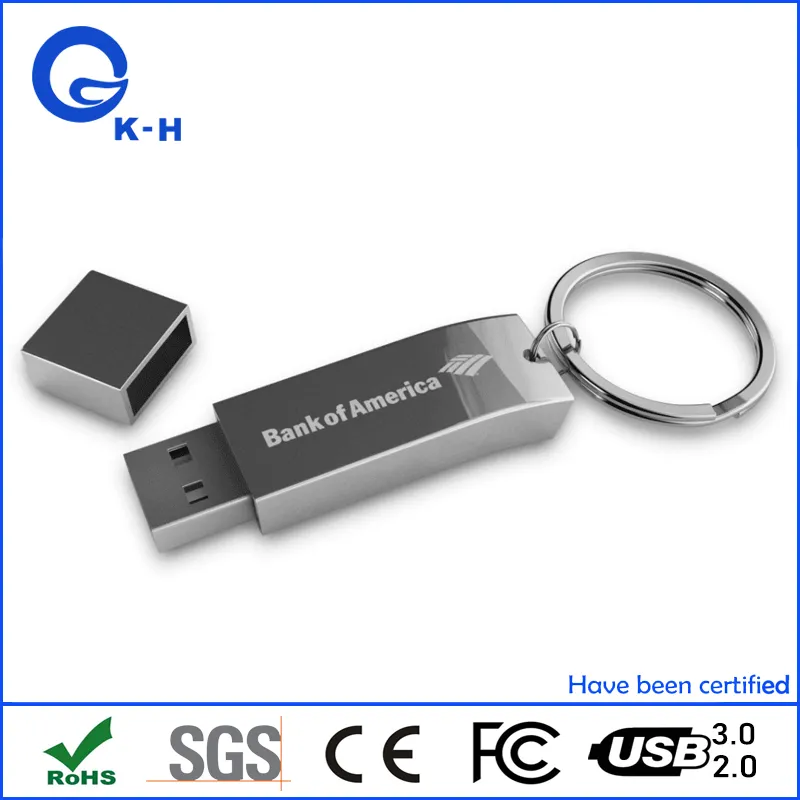 Engraved Metal USB Flash Memory Storage 16GB 32GB 64GB 128GB