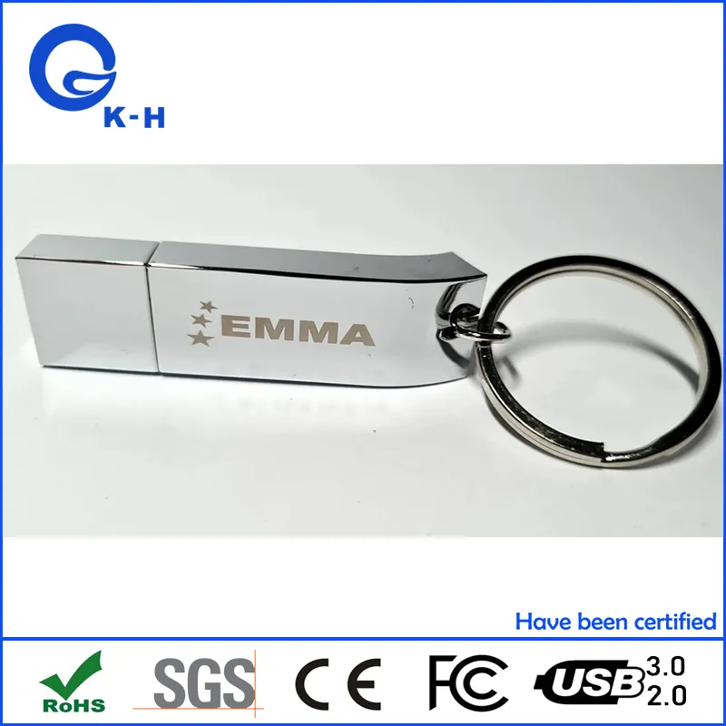 Engraved Metal USB Flash Memory Storage 16GB 32GB 64GB 128GB