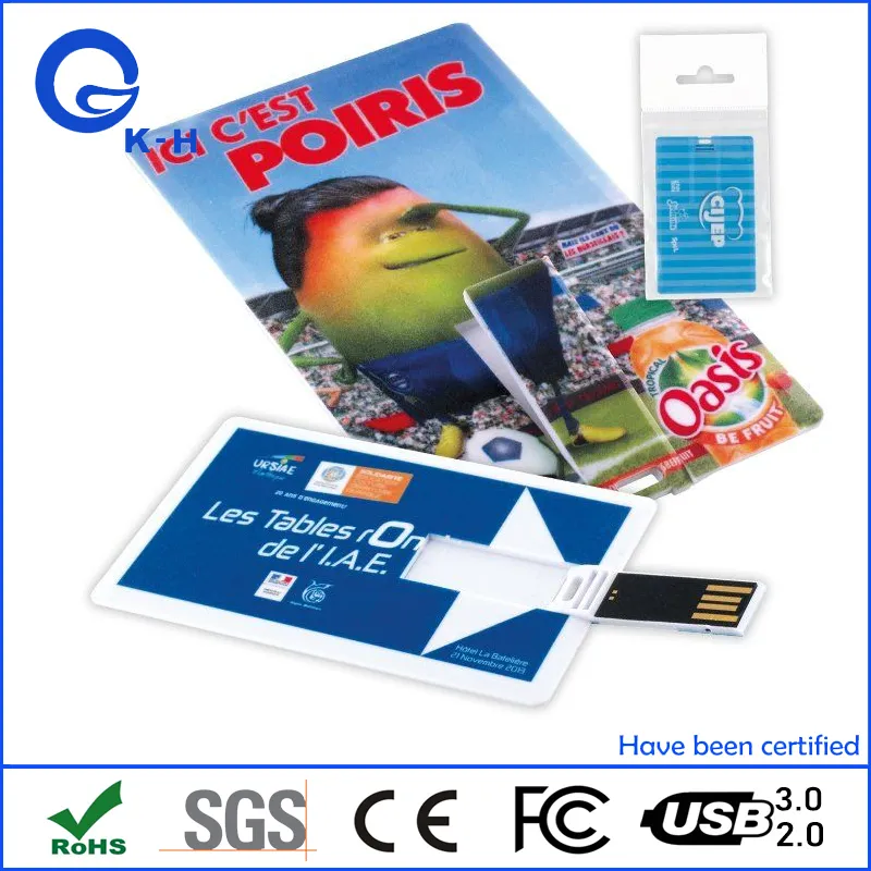 Factory Price Credit Card USB Flash Pen Drive 128MB-512tb