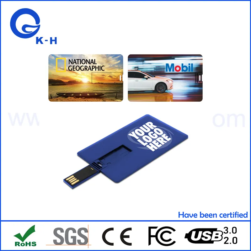 Factory Price Credit Card USB Flash Pen Drive 128MB-512tb