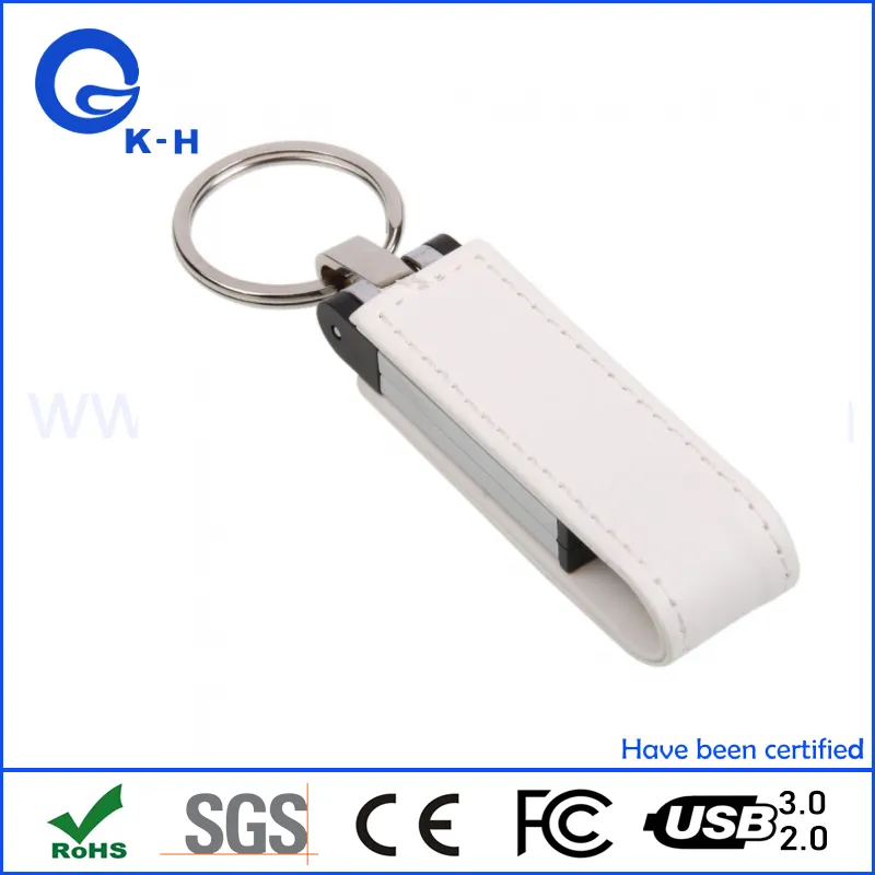 Factory Supply Leather USB 2.0 3.0 Flash Memory Drive 16GB