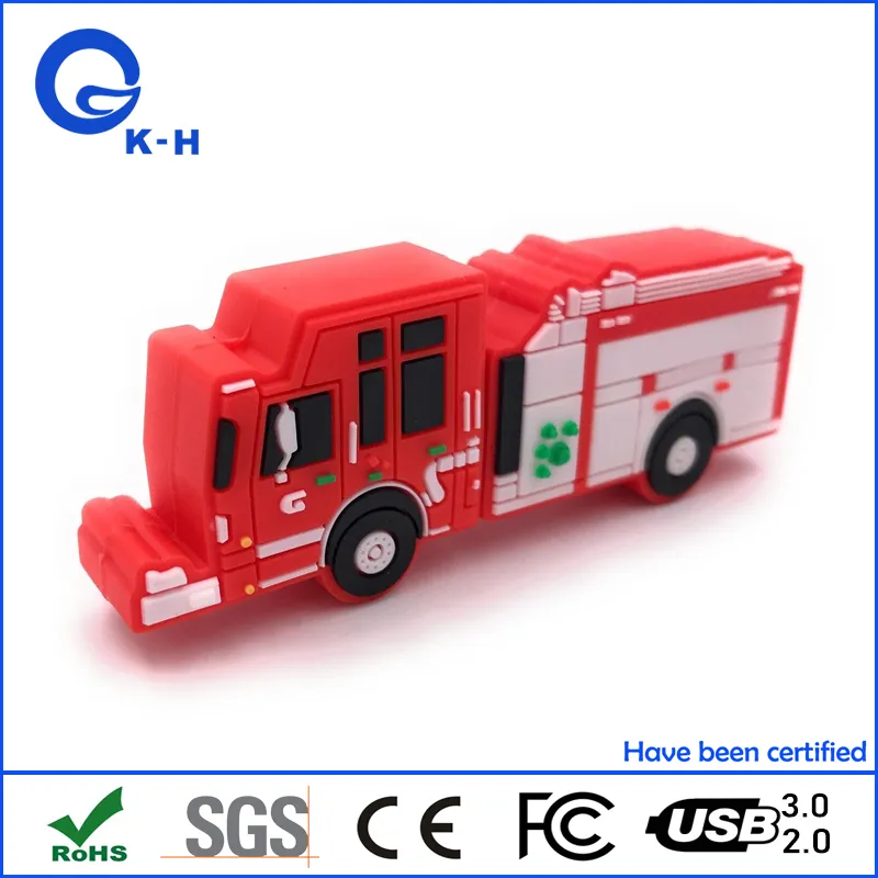 Fire Fighting Truck Shape USB Flash Drive at Low Price