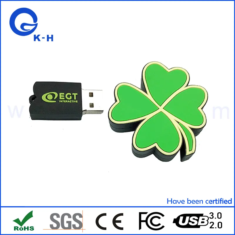 Flower Shape PVC USB 2.0 3.0 Flash Meomry Pen Drive