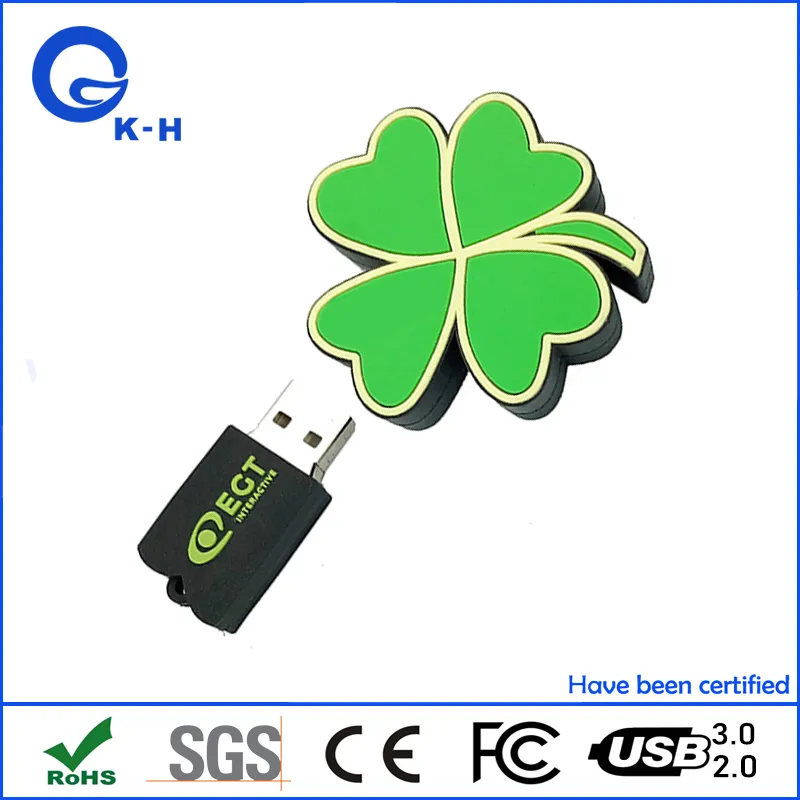 Flower Shape PVC USB 2.0 3.0 Flash Meomry Pen Drive