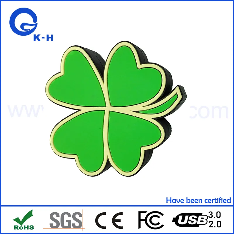 Flower Shape PVC USB 2.0 3.0 Flash Meomry Pen Drive