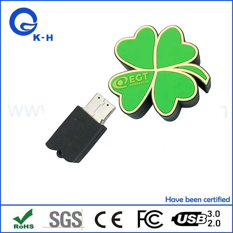 Flower Shape PVC USB 2.0 3.0 Flash Meomry Pen Drive