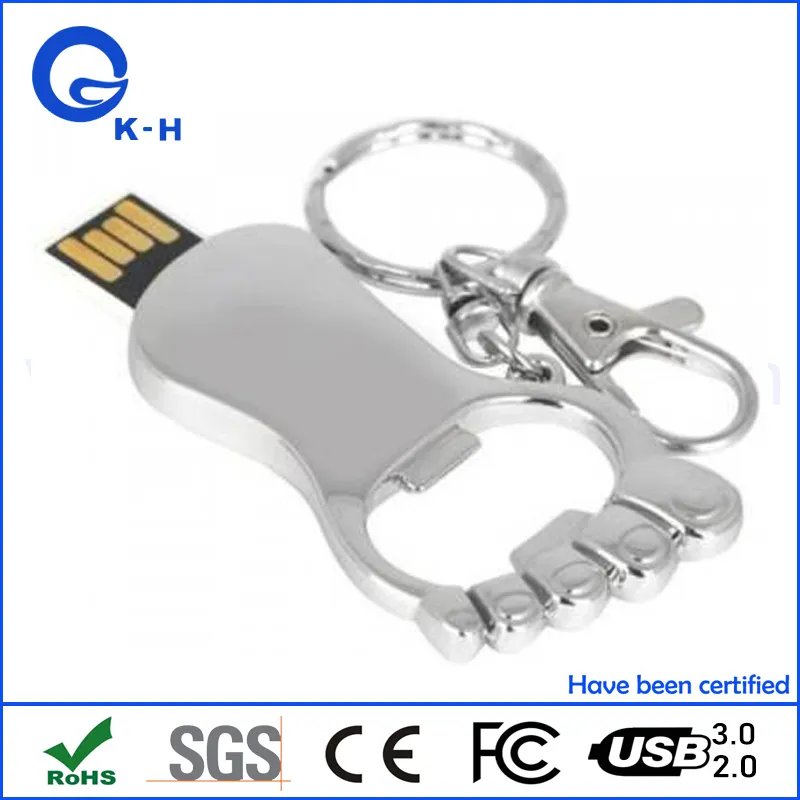 Foot Shape Bottle Opener USB 3.0 Flash Stick 128GB 64GB