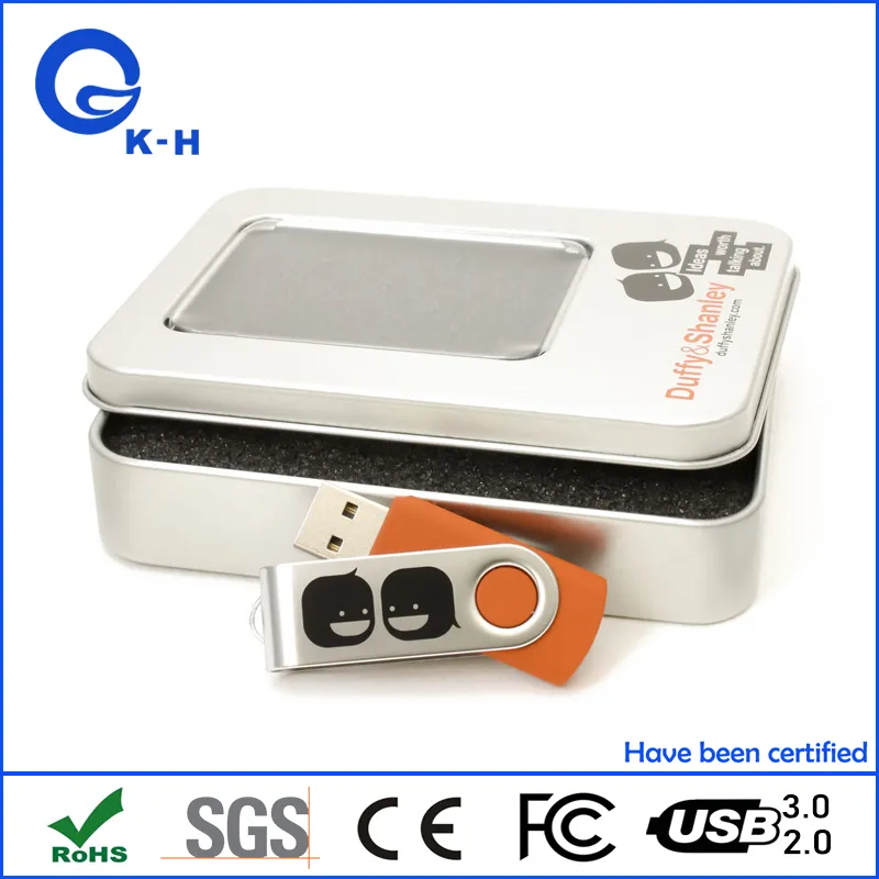 Good Quality Swivel Metal USB 2.0 Flash Drive Memory Disk