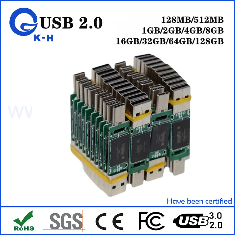 High Quality USB 2.0 3.0 Naked Memory Chip Without Housing for Grade a