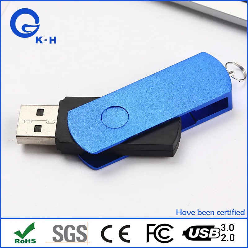 Hot Sales Metal Swivel USB Flash Pendrive 16GB 32GB 64GB