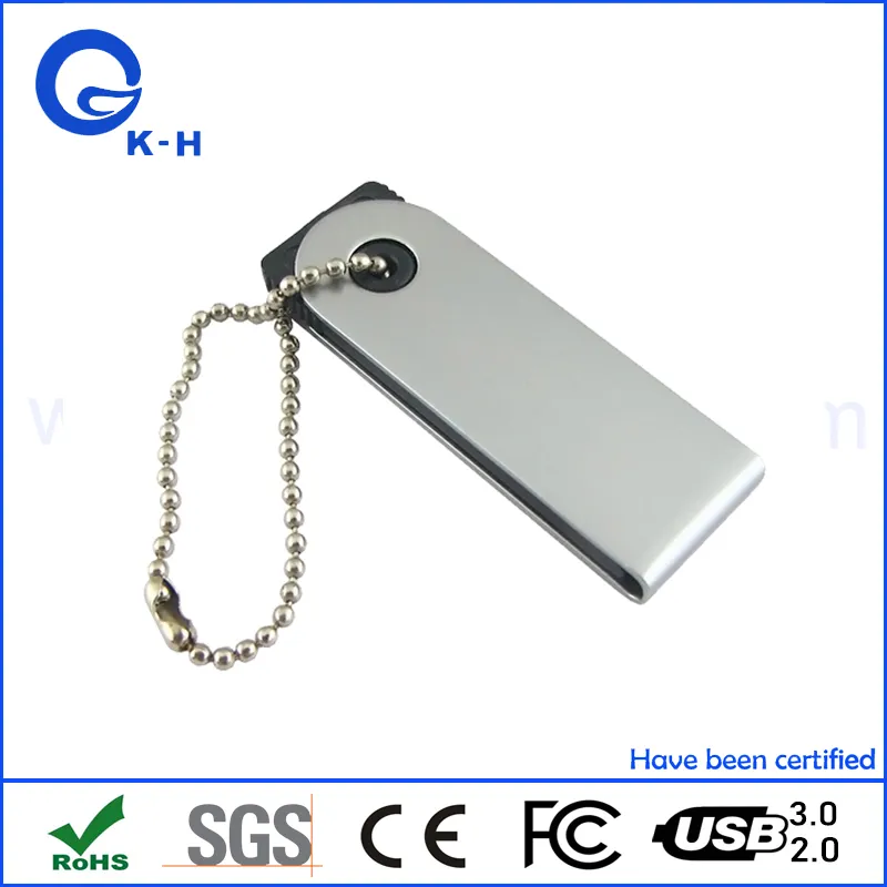 Hot Sales Mini Metal USB Flash Memory Disk 1GB 2GB 4GB 8GB