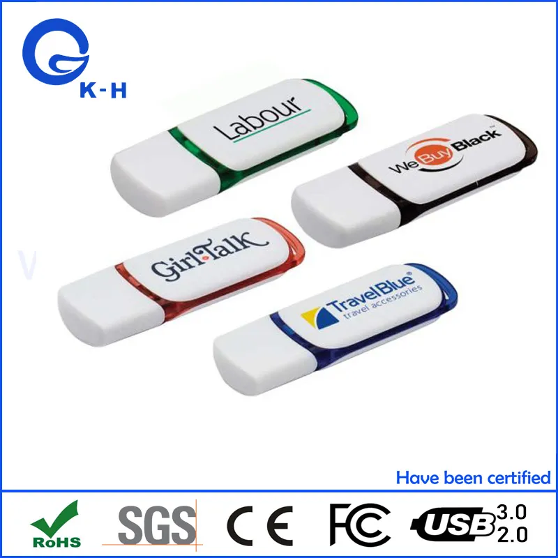 Hot Sales Plastic USB 2.0 Flash Pen Drive 4GB 8GB