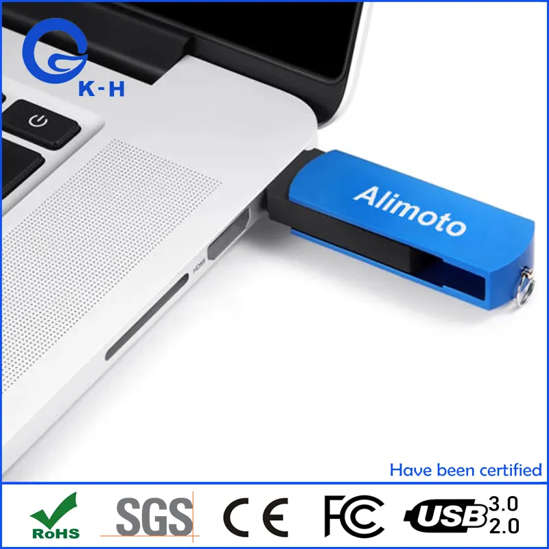 Hot Sales Wholesale Custom USB Flash Metal Twist Memory Driver 16GB 32GB