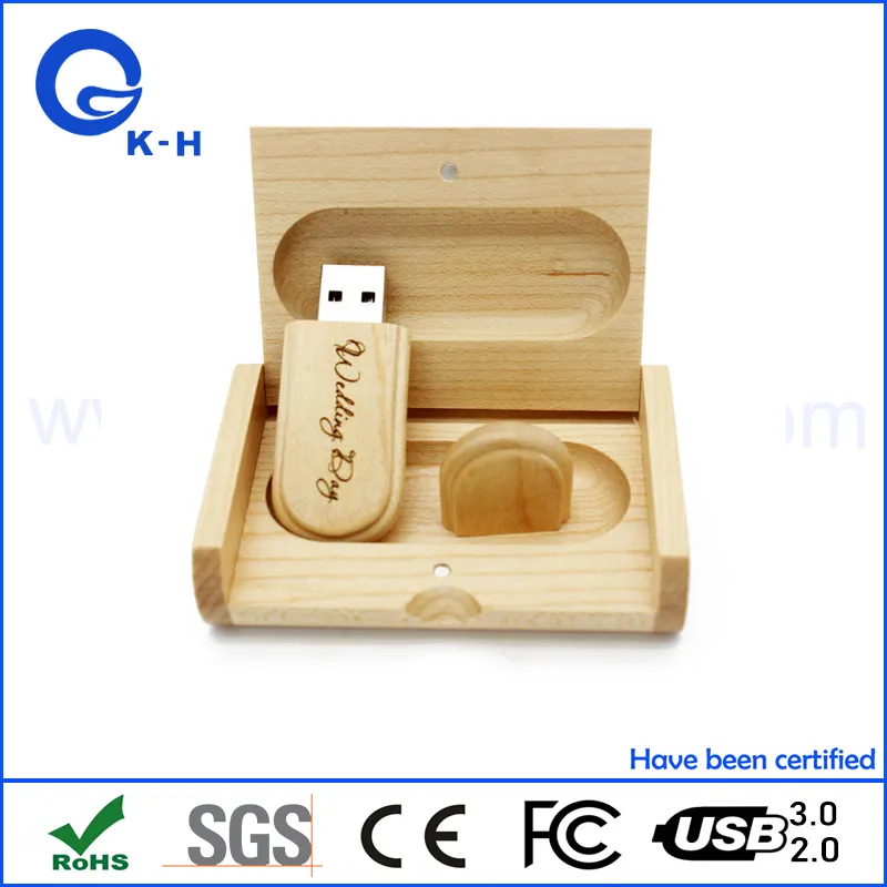 Hot Sales Wooden Flash Memory USB 2.0 3.0 16GB