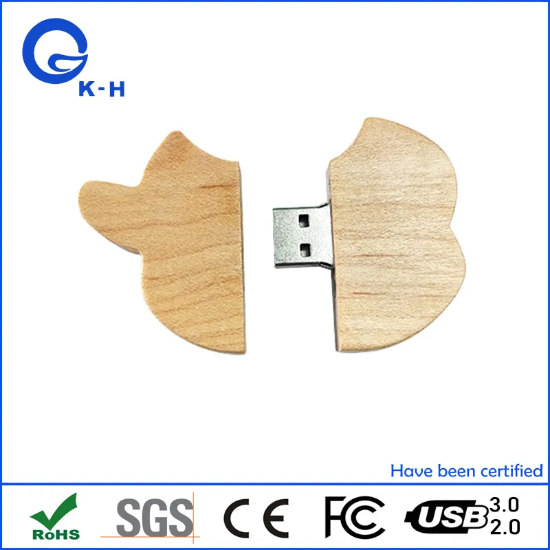 Hot Sales Wooden USB 2.0 3.0 Flash Memory Stick for Apple MacBook