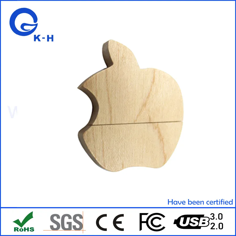 Hot Sales Wooden USB 2.0 3.0 Flash Memory Stick for Apple MacBook