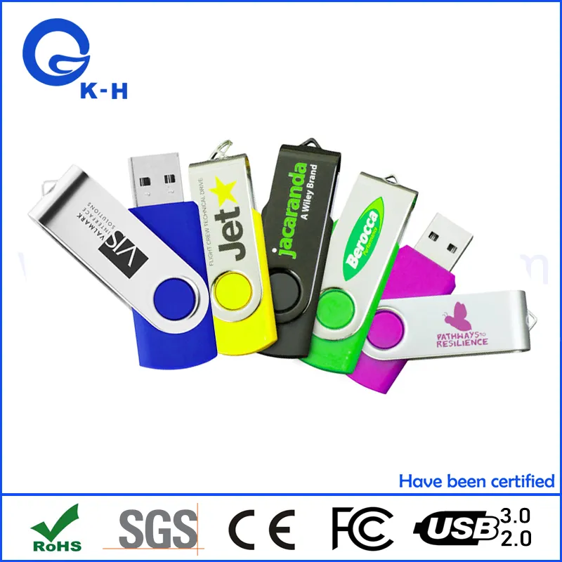 Hot Sell USB 2.0 3.0 Classic Swivel Flash Memory Disk 8GB 16GB