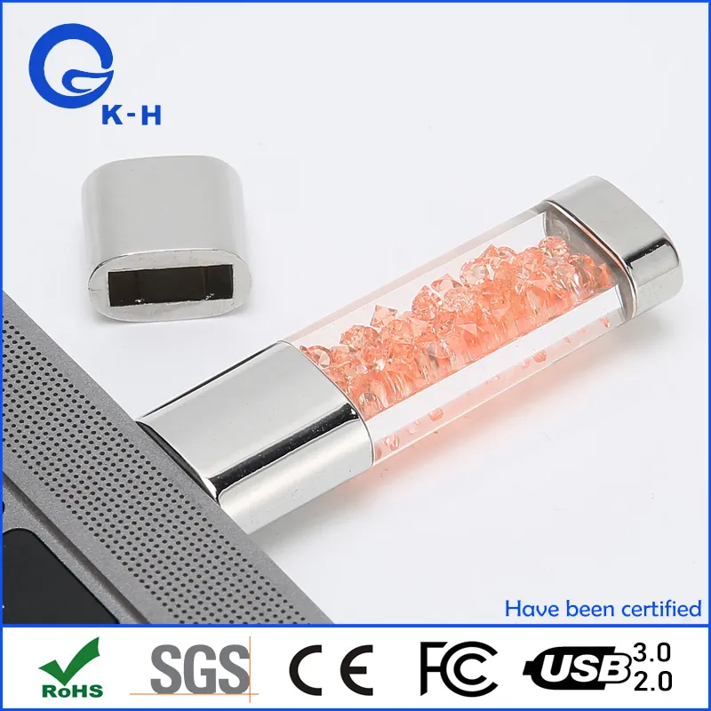 Jewelry Crystal Rhinestone Diamond Glitter 32GB USB 2.0 3.0 Flash Memory Stick