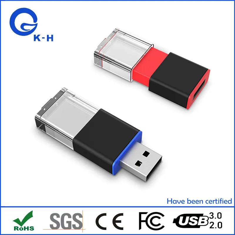 LED Jump Drive Light up USB Flash Memory Disk 16GB 32GB 64GB