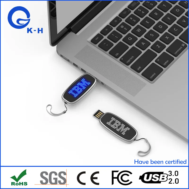 LED Light up Custom Logo USB 3.0 Flash Memory 16GB 32GB