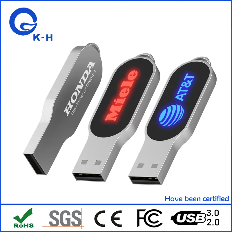 LED Light up USB Flash Memory Stick 16GB 32GB 64GB