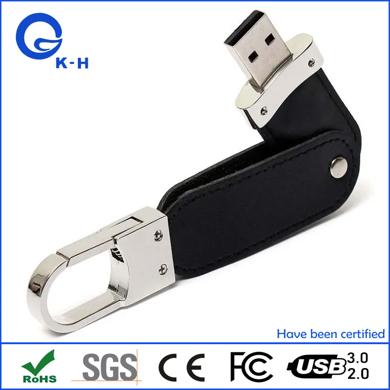 Leather USB 2.0 3.0 Flash 8GB 16GB Pendrive Gift