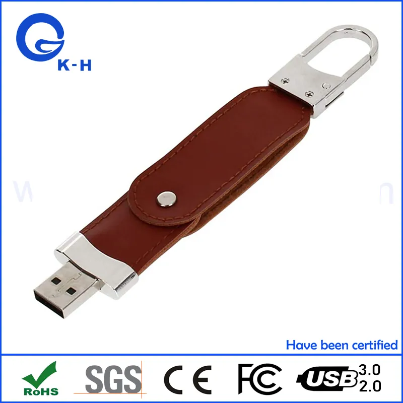 Leather USB 2.0 3.0 Flash 8GB 16GB Pendrive Gift