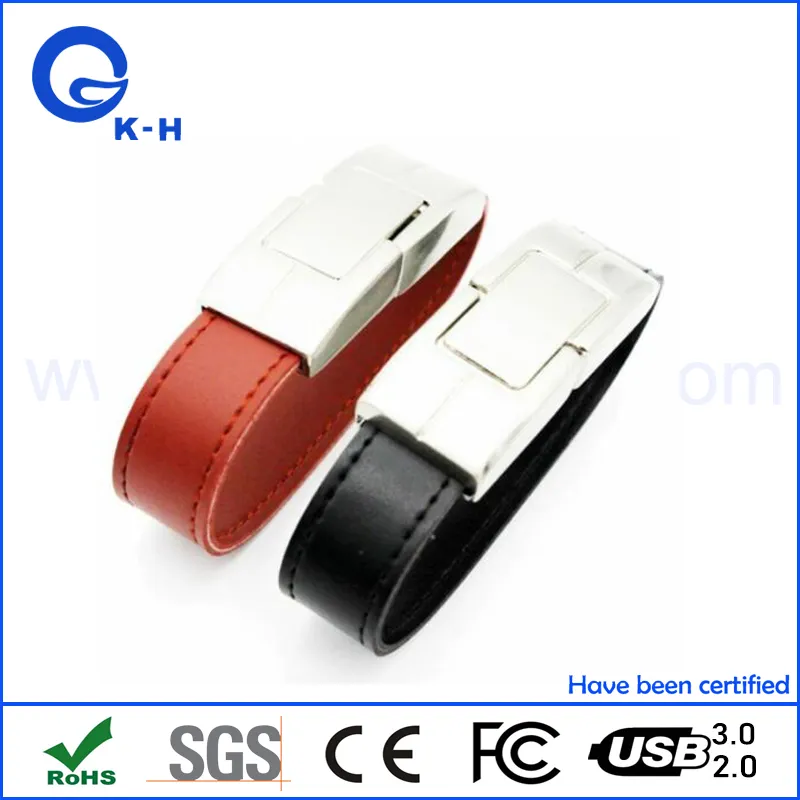 Leather USB Stick 1GB 2GB Bracelet Leather Jump Drive 32GB