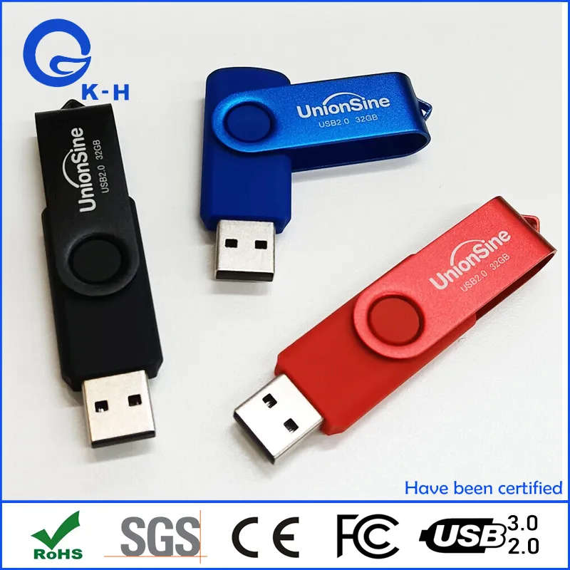 Low Price Metal Twister USB 2.0 3.0 Flash Memory 4GB 8GB 16GB 32GB