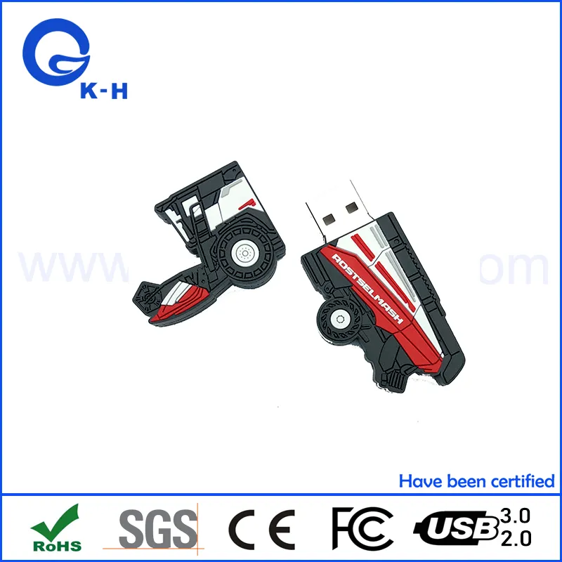 Manufacturer PVC Rubber Custom USB Flash Disk 8GB 16GB