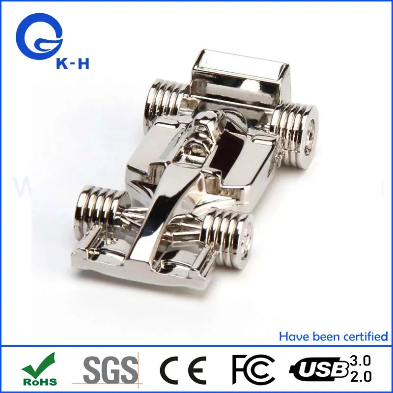 Metal F1 Car USB 2.0 3.0 Flash Disk 64GB 128GB 256GB 512GB