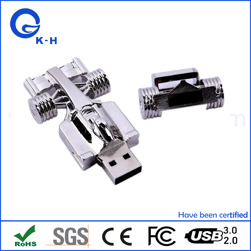 Metal F1 Car USB 2.0 3.0 Flash Disk 64GB 128GB 256GB 512GB