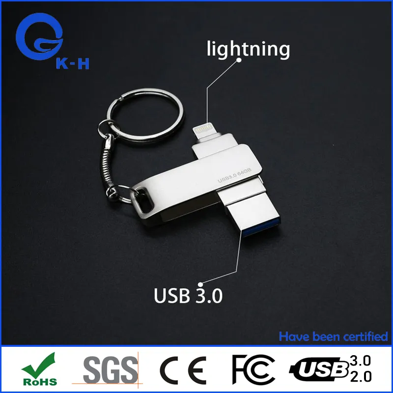 Metal OTG Flash Memory USB for iPhone