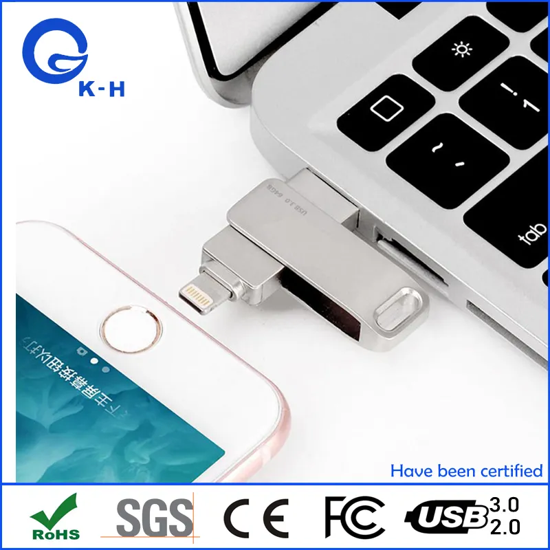 Metal OTG Flash Memory USB for iPhone