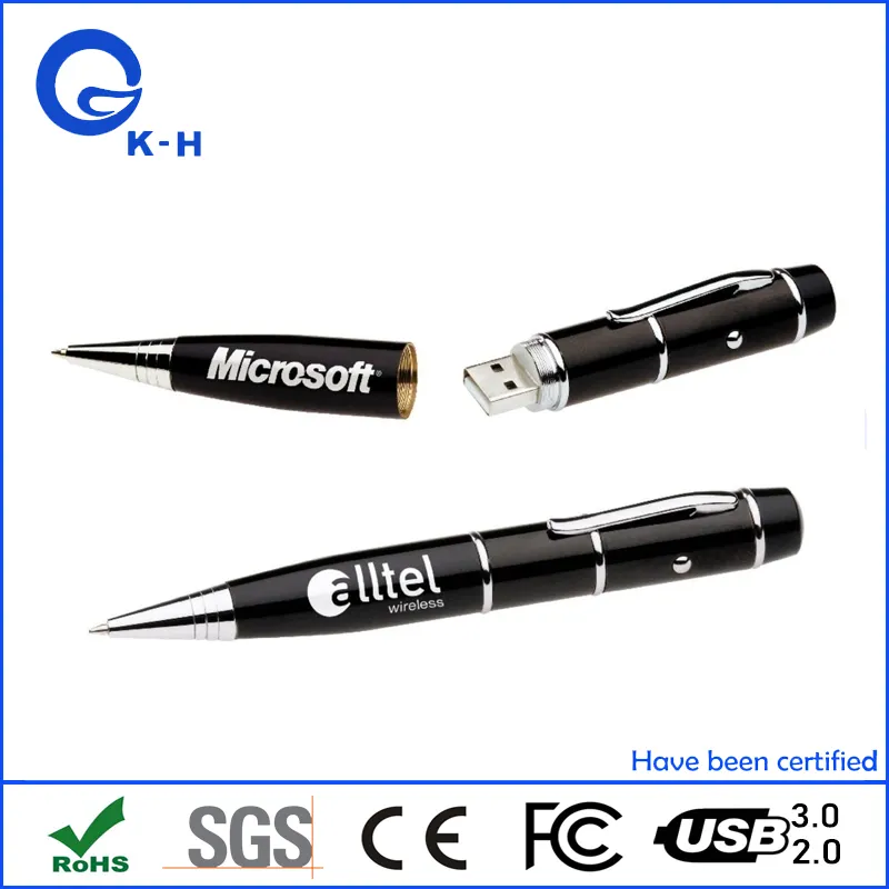 Metal Pen Shape USB Flash Memory Stick Multi Function Pendrive