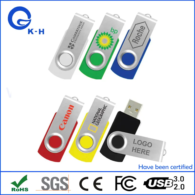 Metal Swivel 16GB Flash Memmory USB 2.0 3.0 Key