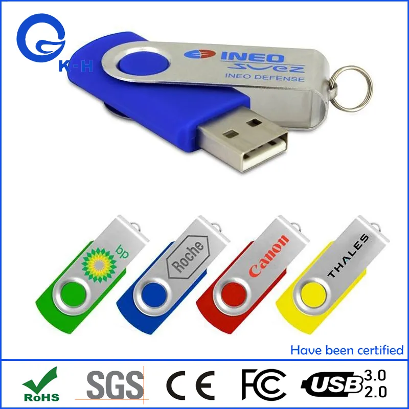 Metal Swivel Flash Drive Key 16GB 32GB 64GB 128GB