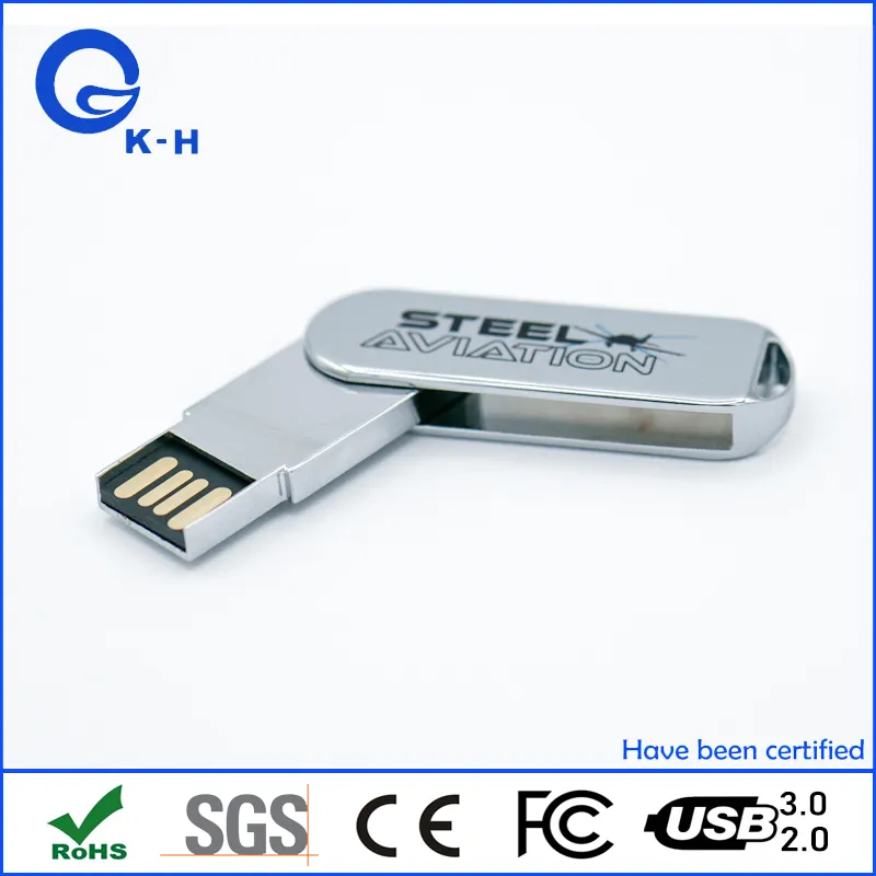 Metal Swivel USB 2.0 3.0 Flash Disk 2GB 4GB