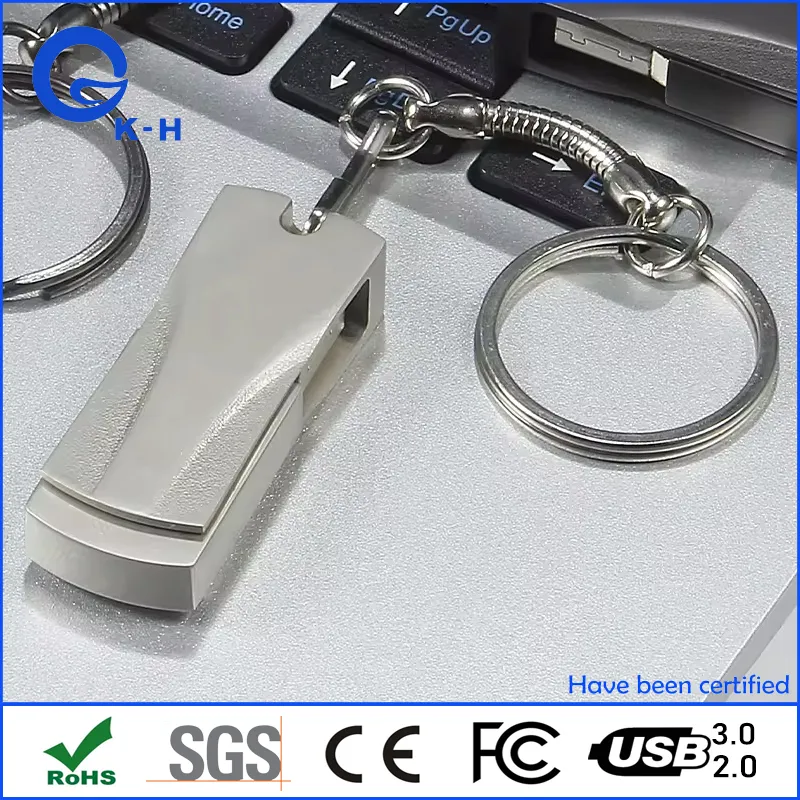 Metal Swivel USB 2.0 3.0 Flash Memory Disk with Custom Logo