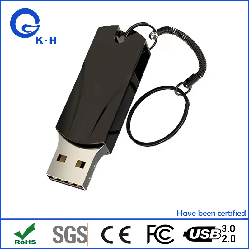 Metal Swivel USB 2.0 3.0 Flash Memory Disk with Custom Logo